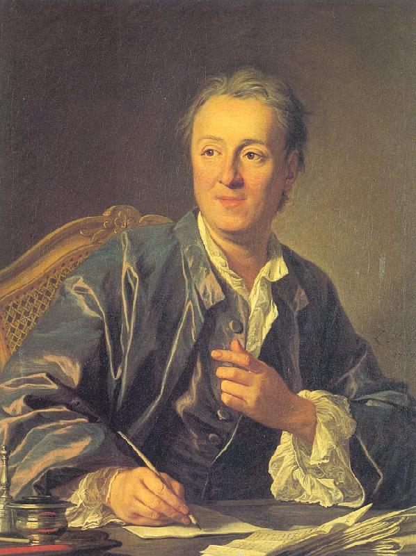 Loo, Louis-Michel van Portrait of Denis Diderot oil painting picture